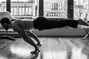 perform the gymnastics move planche