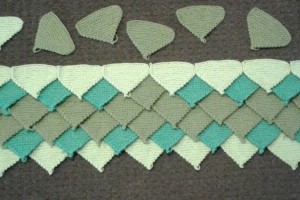 Knitting patchwork blankets