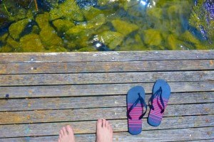 on the jetty