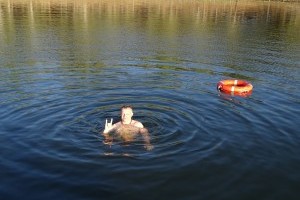 swimming with crocodiles