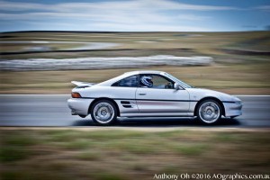 Driving on a racetrack