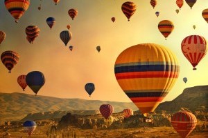 propose in a hot air balloon