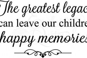 create more family memories