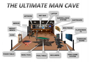 transform the rumpus room into my ultimate man cave!