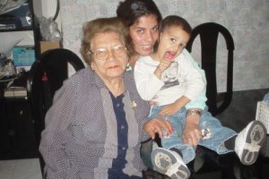 Hug My grandmother 