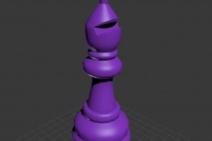 3D Bishop Chess piece