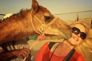 kissed by a camel